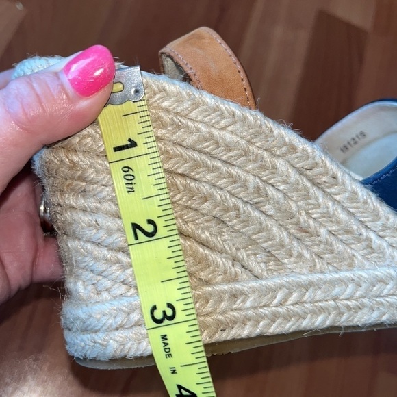 Chocolat Blu women’s navy blue and brown suede espadrilles Size 41 US 11 - Picture 8 of 8